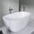 55'' x 30'' Freestanding Soaking  Bathtub Stand Alone Acrylic Tub with Center Drain-93390112