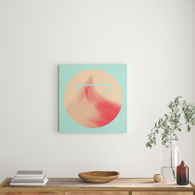 Pink Peak by Bryon White - Wrapped Canvas Painting, 61cm H x 61cm W x 3.81cm D