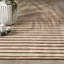 Palma 2x3 Hand Woven Performance Stripe Brown Fabric Rug-576268150