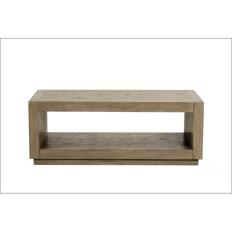 Table basse rectangulaire de style contemporain, Naturel