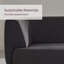 Oscar 3 Seater Wool Sofa