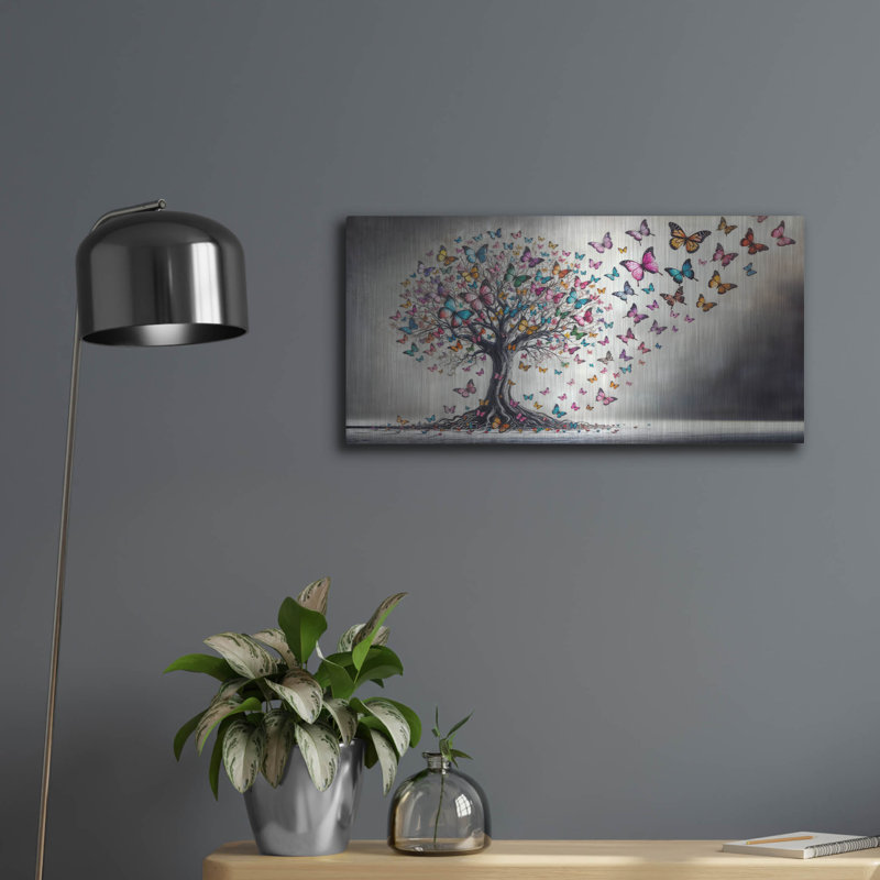  «Arbre de vol» par Rey Klimt, art mural en métal