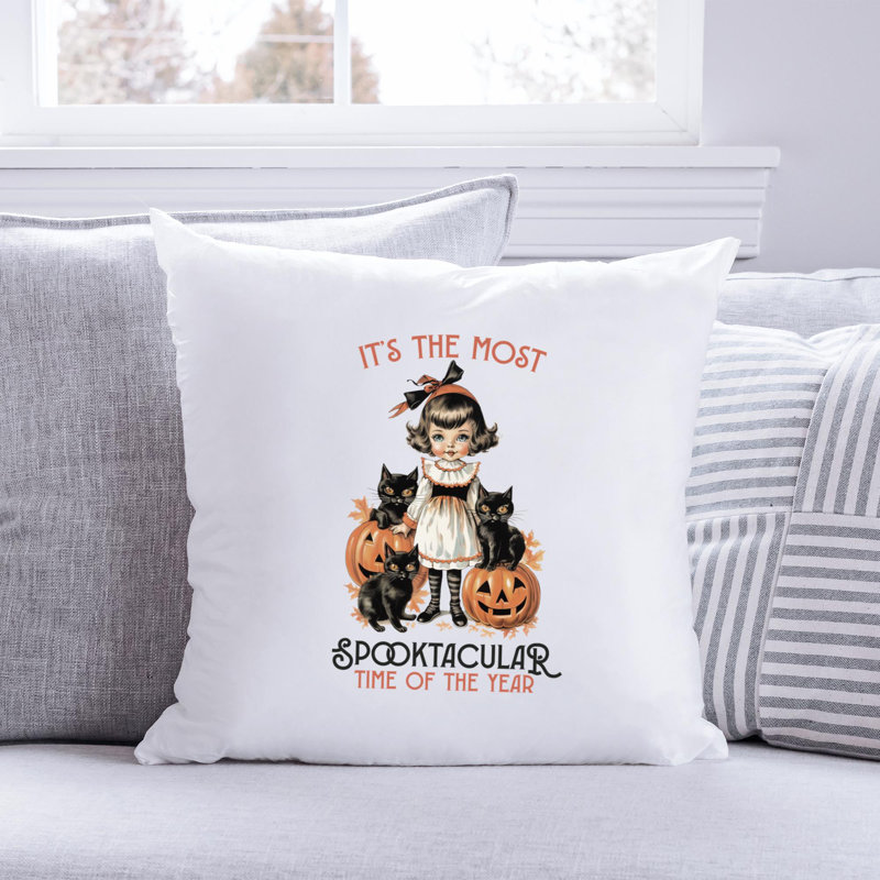 Coussin Halloween 01-1950, 14 po x 14 po