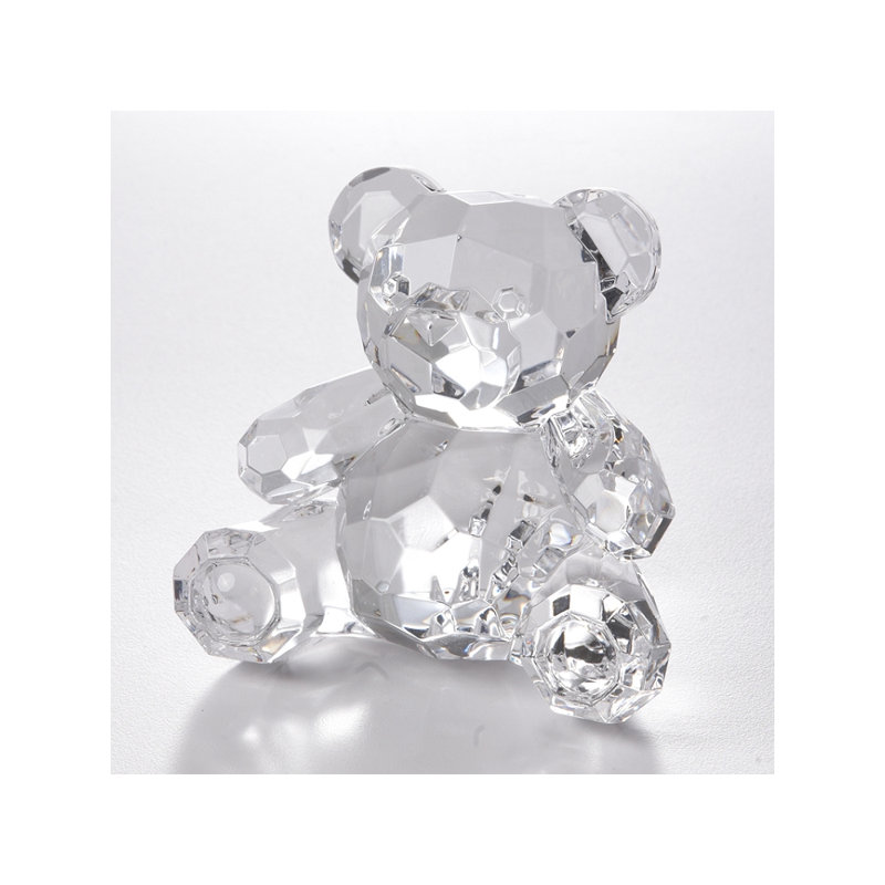 Figurine suspendue ours en acrylique, H 4 po x l 4 po x P 1 po