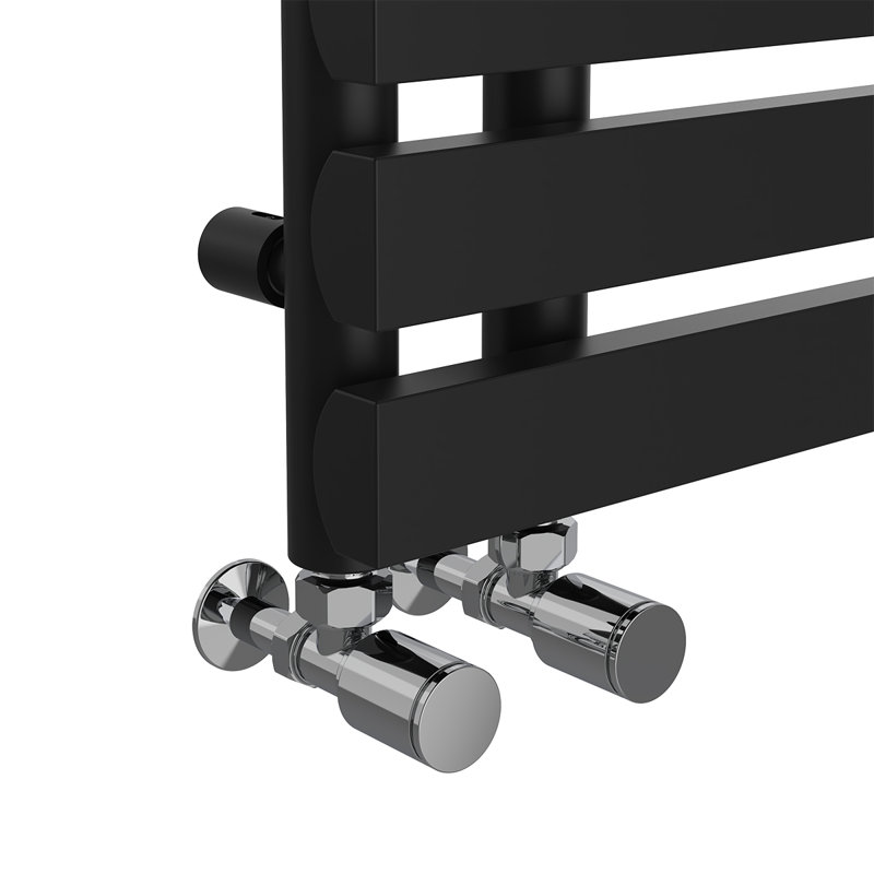 Arulappu Designer Towel Rail Heated Towel Rails, Black, 120cm H x 60cm W
