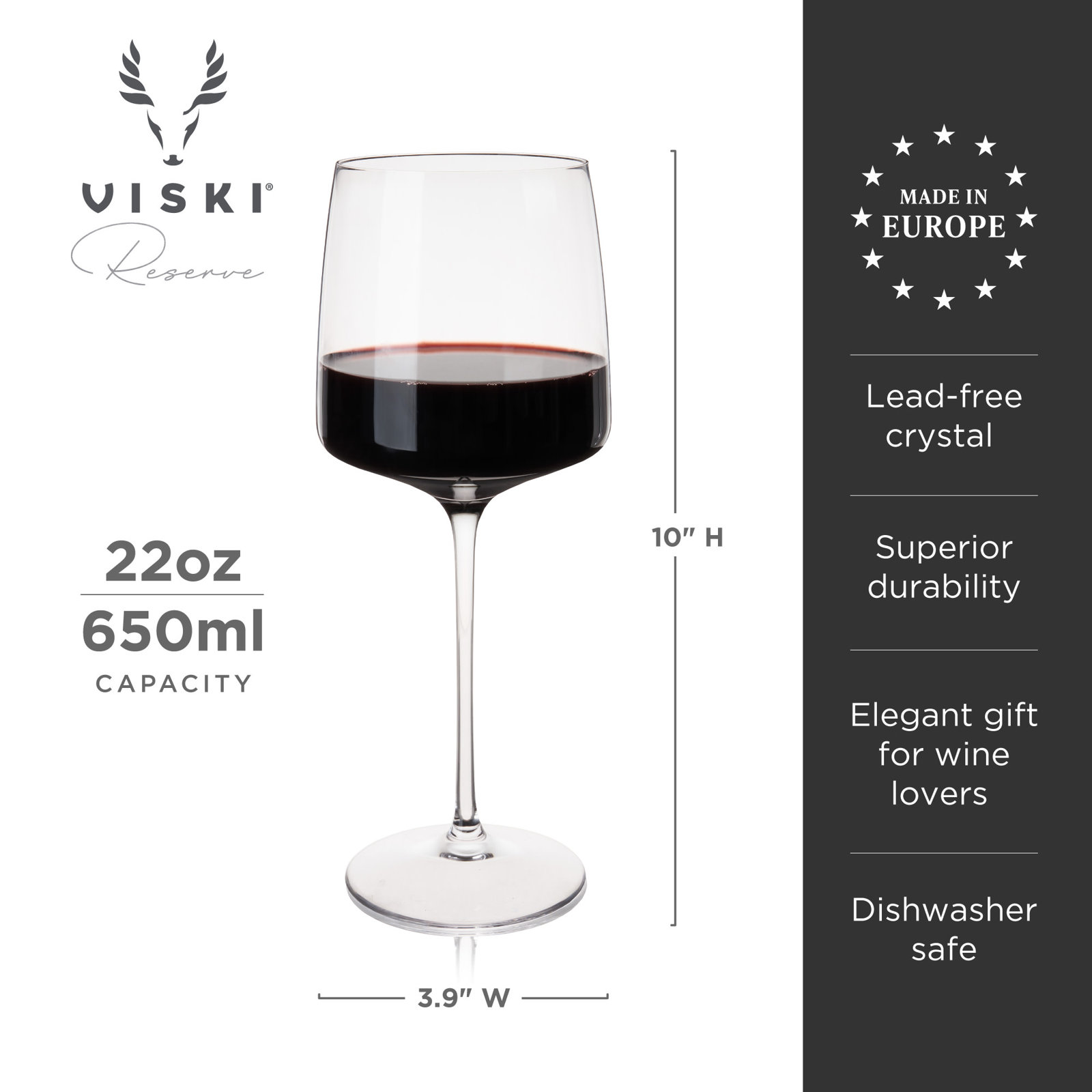 Reserve Julien Crystal Bordeaux Glasses