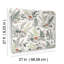 Mushroom Garden Toile Wallpaper Roll-676828392