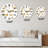 Golden Abstract Strokes - Modern wall clock-60187907