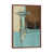 Toile avec cadre en bois brun classique