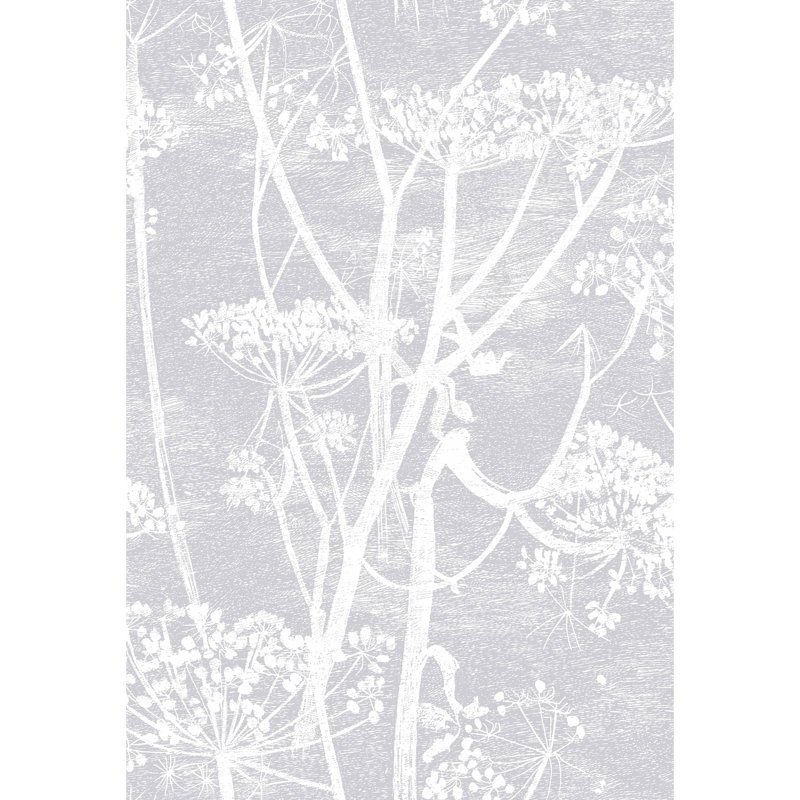 Cow Parsley Floral Wallpaper Roll, Lilac