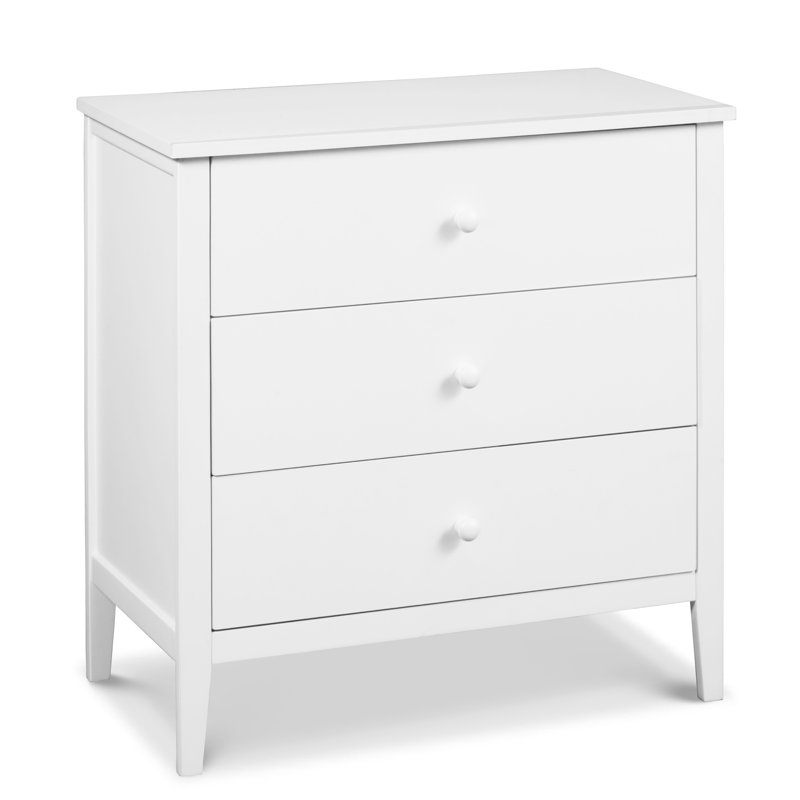 Commode à 3 tiroirs Morgan, Blanc
