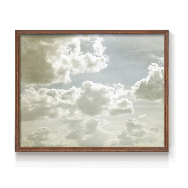 Sky Scrapers IV - impression encadrée - réaménageable, H 8 po x l 10 po, Noyer