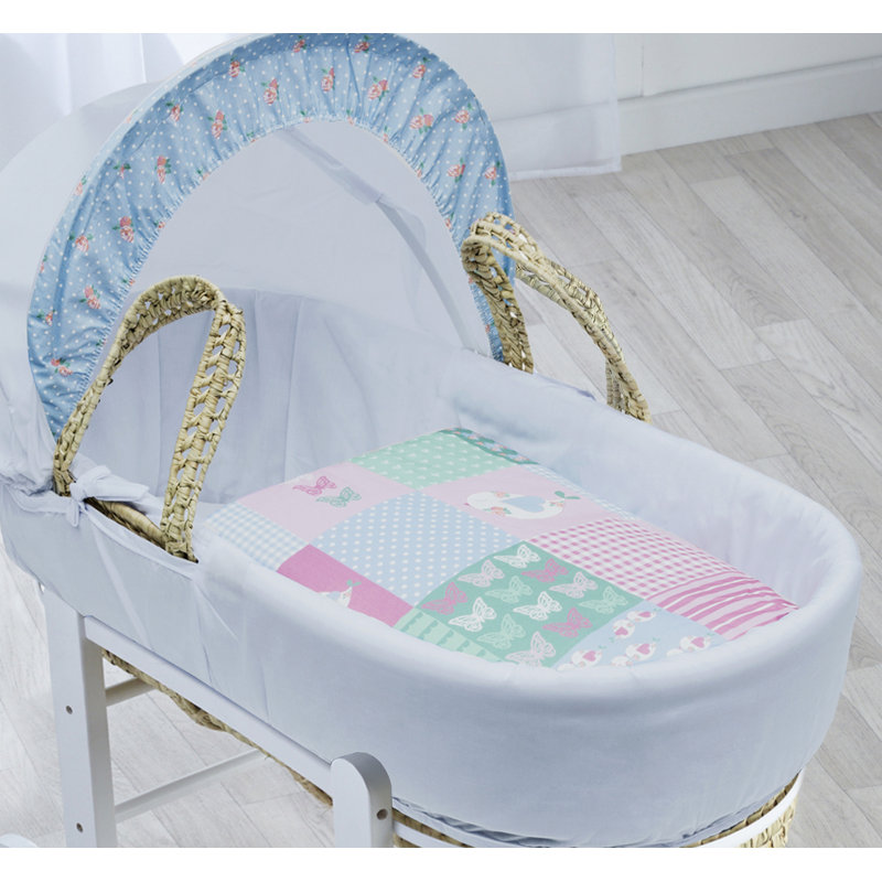 Moses Basket with Bedding with Mattress