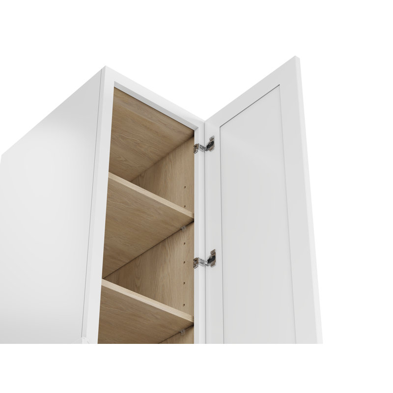 Disar 102'' Double Bathroom Vanity With Tall Linen Cabinet Dovetail Solid Wood Drawer Base Only, White