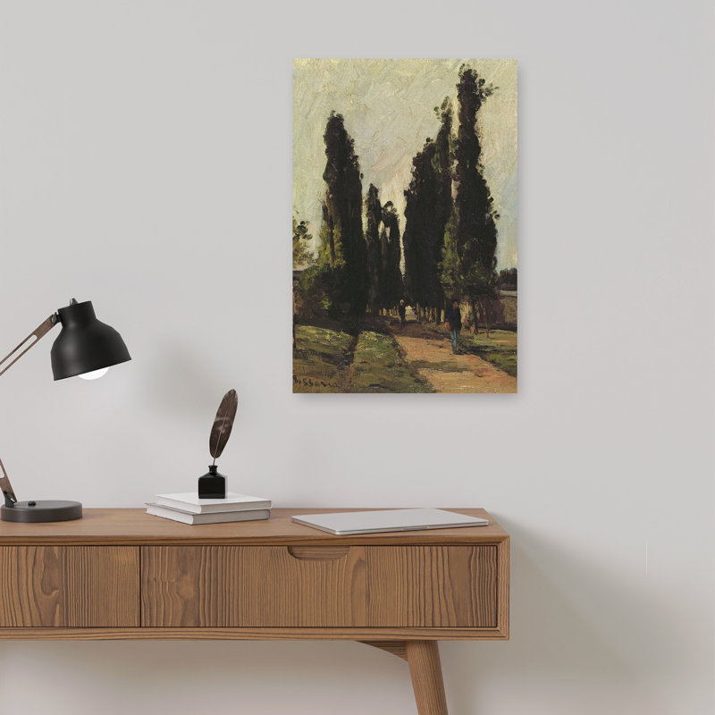 Route vers Corots Studio - Affiche murale Arbre paisible, serein et tranquille, H 18 po x l 12 po