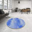 Tapis de zone bleue à motifs-1567791233