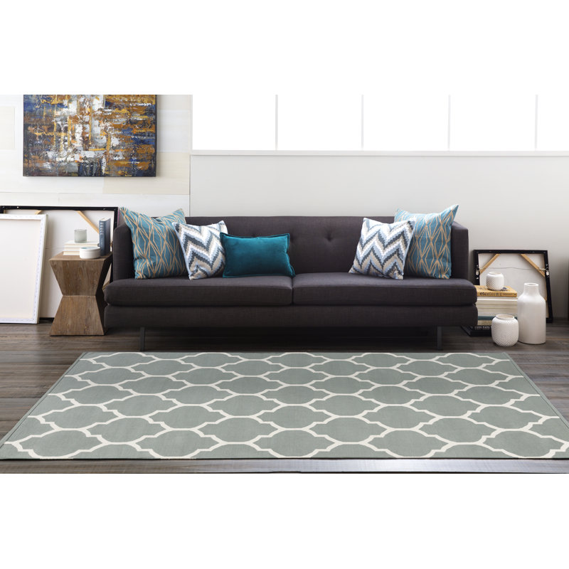 Bethy Cotton Geometric Indoor Rug, Rectangle 4' x 6'
