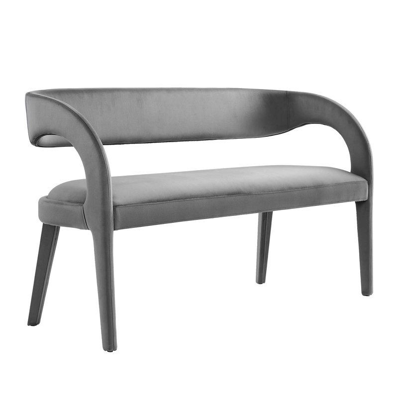 Modway Pinnacle Performance Velvet Accent Bench, Gray