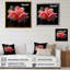 Fuchsia rose et noire - art mural fuchsia-555071065-753701934