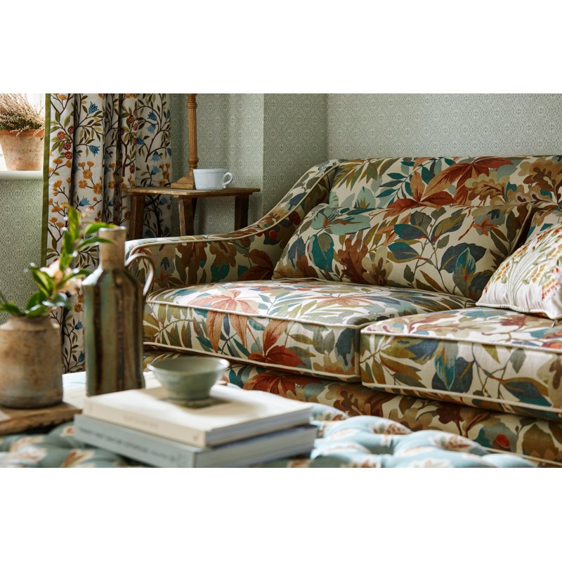 Robins Wood Fabric, Blue/Green