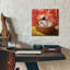  «Bamboo Steamer» par Lucia Heffernan, art mural en verre acrylique, 12 po x 12 po