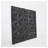 16" x 16" Black Square MDF Wall Decor Panel with Handcrafted Details