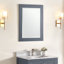 Bernharda 28 in. W x 32 in. H Modern & Contemporary Rectangular Framed Surface-Mount Bathroom Vanity Mirror in Charcoal Grey-1211265032-1211265039