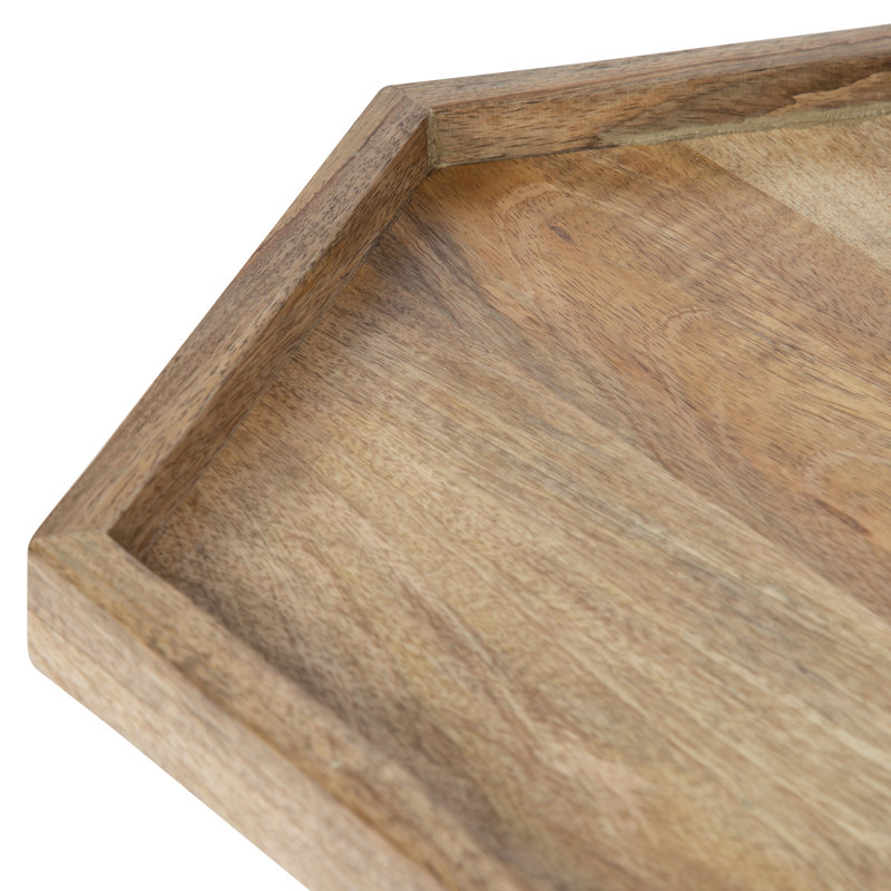 Table de bout Alfie, Noir, Naturel