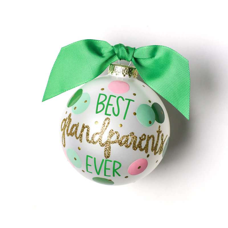 Ornement boule en verre best parents