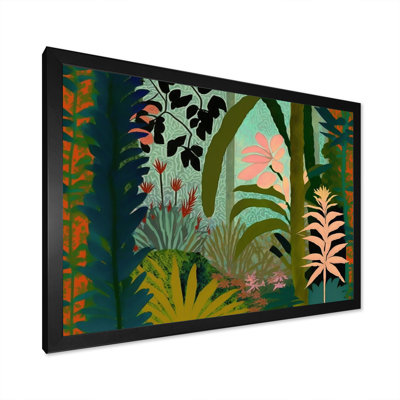 «Blossoming and Vibrant Jungle Flora II», reproduction sur toile