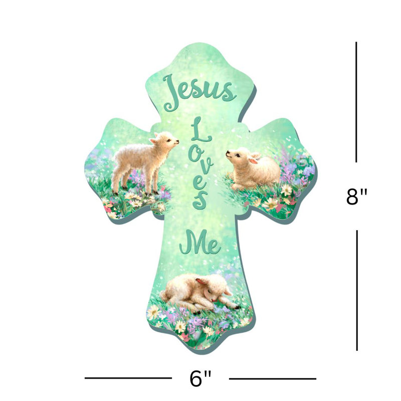 Jesus Loves Me - croix en bois