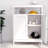 Bathroom Standing Storage with Double Shutter Doors Cabinet
