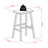 Stanardsville Four Leg Fan Shape Bar Stool in Brown, 28.38'' H X 19.39'' W X 15.47'' D