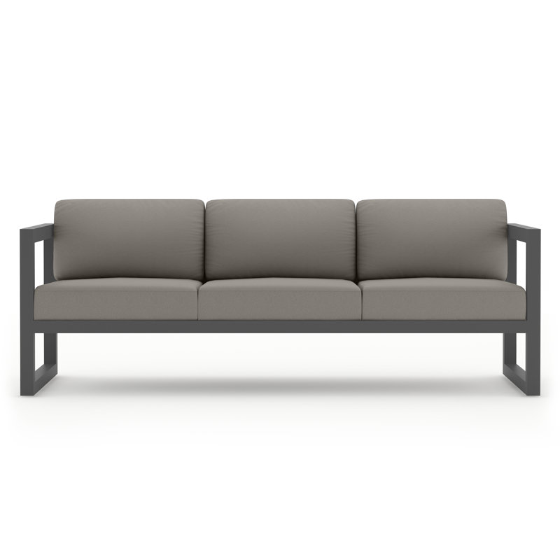 Avion Patio Sofa with Sunbrella Cushions, Canvas Charcoal Sunbrella® Canvas, Slate