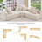 Modern Sofa Modular L Shaped Sectional Sofa Luxury Boucle Floor Couch Set Convertible Sleeper Couch Sofa Bed-1539154487