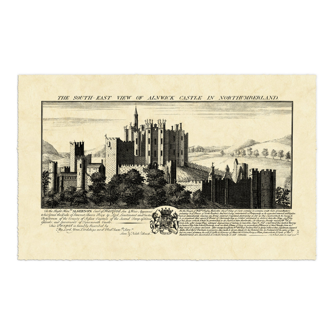 Leinwandbild Vintage Alnwick Castle von Nathaniel Buck