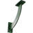 2"W x 9"D x 9"H Bradford Steel Bracket, Hammered Bright Red-112012935-64105816