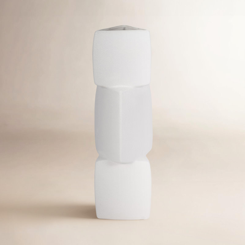 Gilian Handmade Stoneware Table Vase, 20" H x 7" W x 6" D