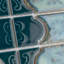 Montego Porcelain Mosaic Tile in Blue/Green/Beige
