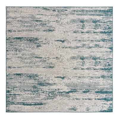 Tapis intérieur / extérieur bleu sarcelle Cartago