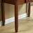 Nut-Brown Rectangular Solid Wood with 1 drawers desk