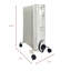 Rediffusion 2000w 9 Fin Oil Filled Radiator-2014826067-2014826071-2014826077