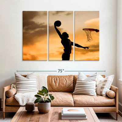 Silhouette de Sirci Basketball Dunk
