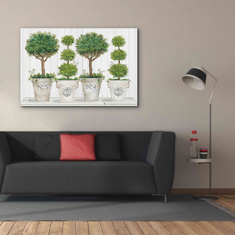 «Topiaire Still Life» par Cindy Jacobs, art mural sur toile, H 40 po x l 60 po x P 1,5 po