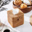 Square Tissue Box Cover With Hinged Top Lid, Both Practical And Beautiful,Natural Color
