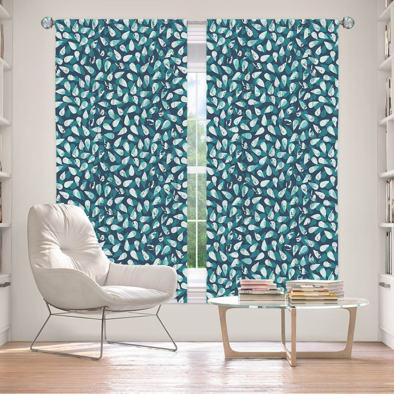 Paire de rideaux obscurcissant en polyester Efharis, L 40 po x L 82 po