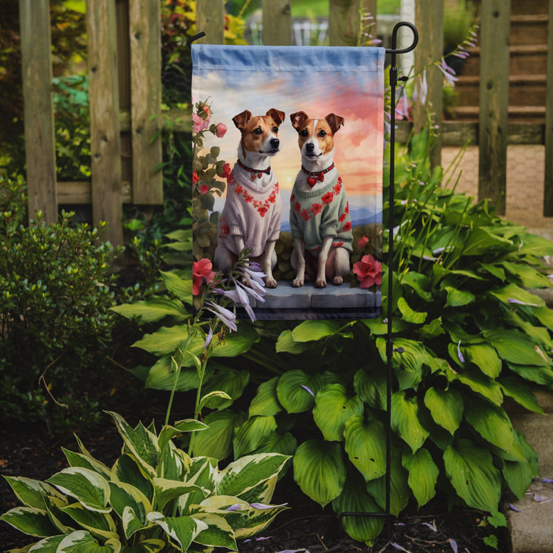 Double Sided 15.5'' H x 11.25'' W Polyester Valentine's Day Garden Flag