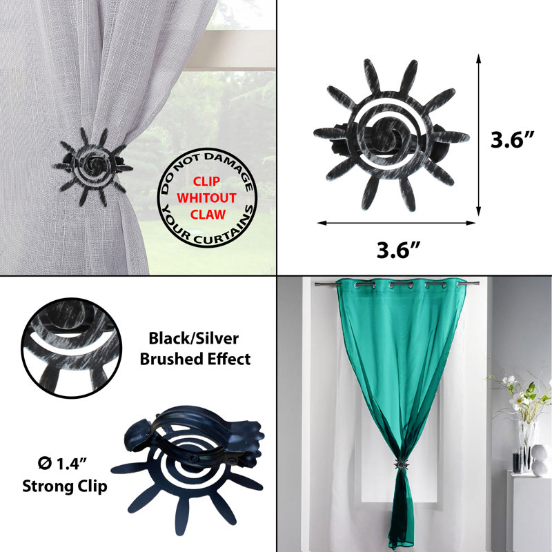 Embrasse de rideaux Helios, Argent