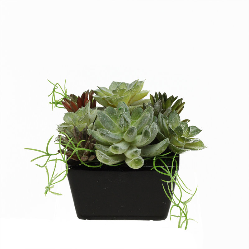 Plante artificielle verte en pot 4,5 po