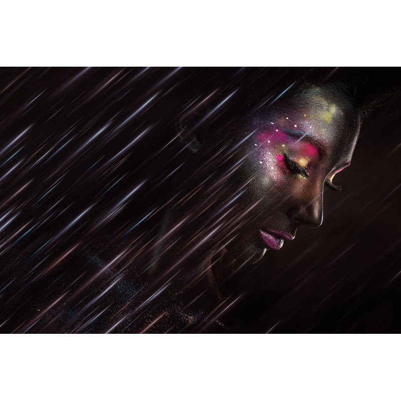 Mazzolino Bright Neon Make-Up by Quantiumpix - Wrapped Canvas Print, 30cm H x 46cm W x 3.8cm D